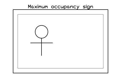 Preview of the Maximum occupancy sign symbol, block GYM_MK_OCCUPANCY