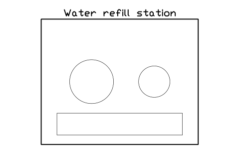 Preview of the Water refill station symbol, block GYM_RB_REFILL
