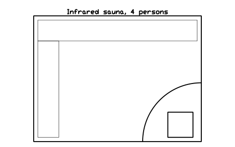 Preview of the Infrared sauna, 4 persons symbol, block GYM_RC_IR_SAUNA_4