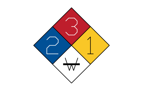 Preview of the Hazard diamond, W symbol, block NFP_DIAMOND_W