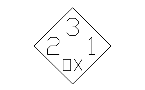 Preview of the Diamond, white background symbol, block NFP_DIAMOND_WHITE