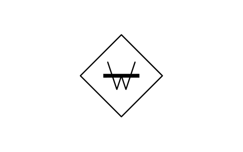 Preview of the Water reactive, W symbol, block NFP_SPECIAL_W