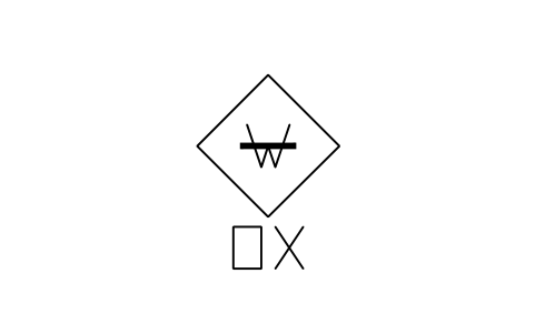 Preview of the Water reactive and oxidizer symbol, block NFP_SPECIAL_W_OX