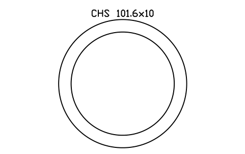 CHS 101.6x10 sembolünün önizlemesi, blok SEC_CHS101.6X10