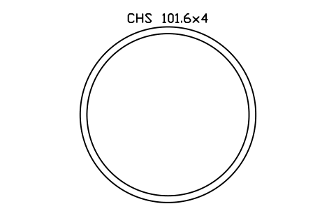 CHS 101.6x4 sembolünün önizlemesi, blok SEC_CHS101.6X4