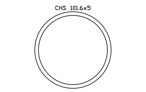 CHS 101.6x5 sembolünün önizlemesi, blok SEC_CHS101.6X5