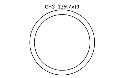 CHS 139.7x10 sembolünün önizlemesi, blok SEC_CHS139.7X10