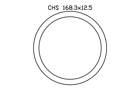 CHS 168.3x12.5 sembolünün önizlemesi, blok SEC_CHS168.3X12.5