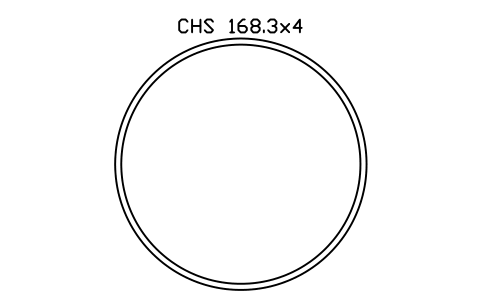 CHS 168.3x4 sembolünün önizlemesi, blok SEC_CHS168.3X4