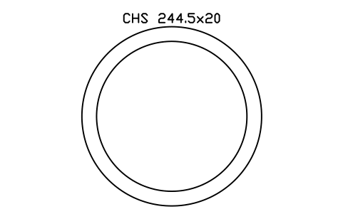 CHS 244.5x20 sembolünün önizlemesi, blok SEC_CHS244.5X20