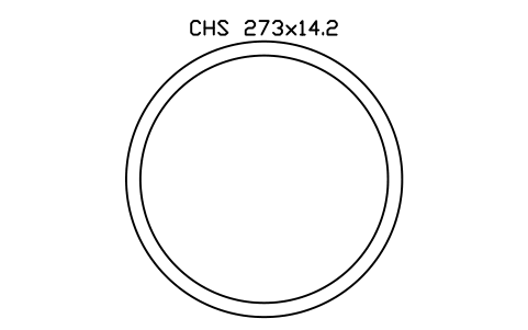 CHS 273x14.2 sembolünün önizlemesi, blok SEC_CHS273X14.2