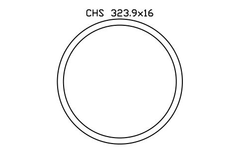 CHS 323.9x16 sembolünün önizlemesi, blok SEC_CHS323.9X16