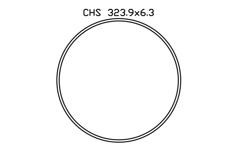 CHS 323.9x6.3 sembolünün önizlemesi, blok SEC_CHS323.9X6.3