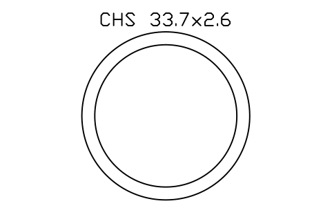 CHS 33.7x2.6 sembolünün önizlemesi, blok SEC_CHS33.7X2.6
