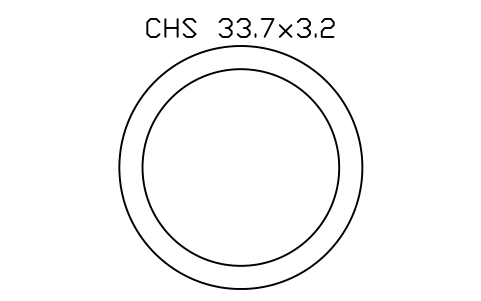 CHS 33.7x3.2 sembolünün önizlemesi, blok SEC_CHS33.7X3.2