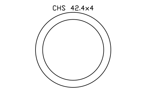 CHS 42.4x4 sembolünün önizlemesi, blok SEC_CHS42.4X4