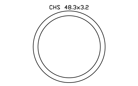 CHS 48.3x3.2 sembolünün önizlemesi, blok SEC_CHS48.3X3.2