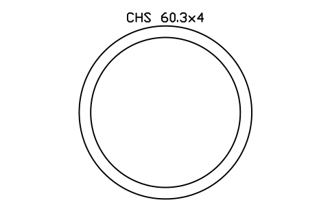 CHS 60.3x4 sembolünün önizlemesi, blok SEC_CHS60.3X4