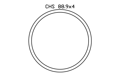CHS 88.9x4 sembolünün önizlemesi, blok SEC_CHS88.9X4