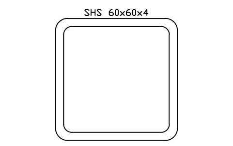SHS 60x60x4 sembolünün önizlemesi, blok SEC_SHS60X4