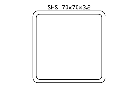 SHS 70x70x3.2 sembolünün önizlemesi, blok SEC_SHS70X3.2