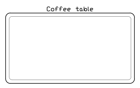 Coffee table, plan sembolünün önizlemesi, blok HOM_COFFEETABLE_PLAN