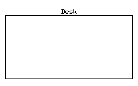 Desk, plan sembolünün önizlemesi, blok HOM_DESK_PLAN