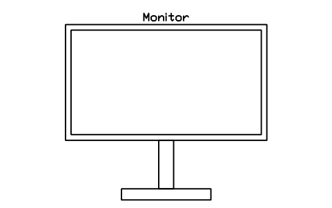 Monitor, front elevation sembolünün önizlemesi, blok HOM_MONITOR_ELEV