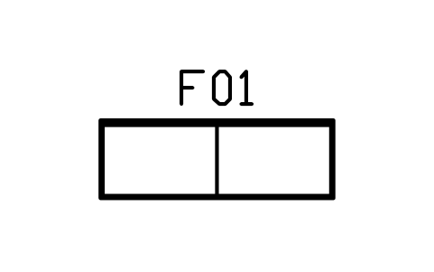 Anteprima del simbolo Piano per piegare, 1800 x 600, blocco HSU_FOLD_COUNTER_1800