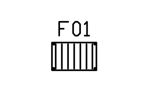 Anteprima del simbolo Portabagagli, 800 x 500, blocco HSU_LUGGAGE_RACK