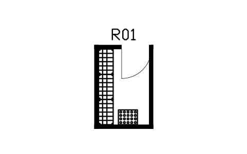 Anteprima del simbolo Dispensa walk-in, un lato, blocco HSU_ROOM_PANTRY_SIDE