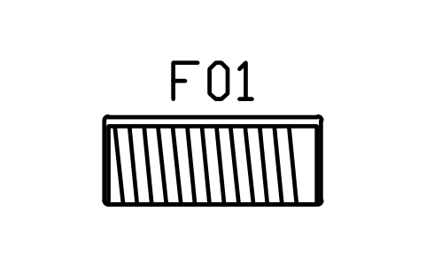 Anteprima del simbolo Isola scarpiera, 1500 x 600, blocco HSU_SHELF_ISLAND_1500