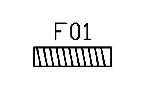 Anteprima del simbolo Scarpiera inclinata, 1200 x 300, blocco HSU_SHOE_SLATS_1200