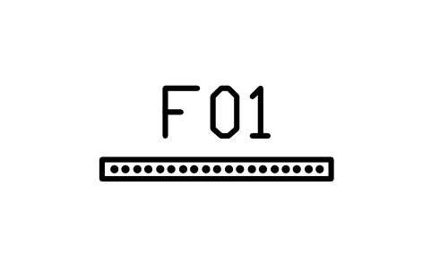 Anteprima del simbolo Pannello portautensili, 1200 x 100, blocco HSU_TOOL_WALL