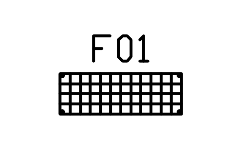 Anteprima del simbolo Scaffalatura in rete, 1200 x 400, blocco HSU_WIRE_1200