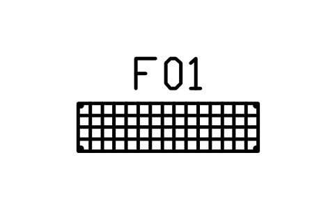 Anteprima del simbolo Scaffalatura in rete, 1500 x 400, blocco HSU_WIRE_1500