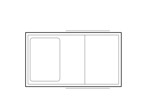 符號 Bariatric bed 的預覽，圖塊名 HSP_BED_BARIATRIC