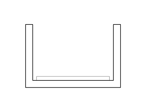 符號 Nurses station, U shaped 的預覽，圖塊名 HSP_NURSE_STATION_U
