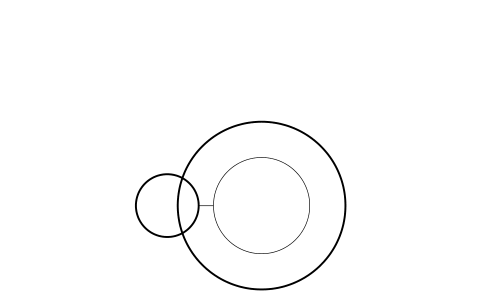 符號 Surgical light, single dome 的預覽，圖塊名 HSP_OP_LIGHT_SINGLE