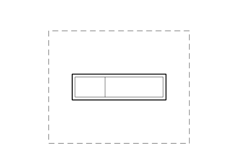 符號 Operating table with sterile zone 的預覽，圖塊名 HSP_OP_TABLE_ZONE