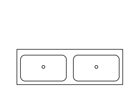 符號 Scrub sink, 2 position 的預覽，圖塊名 HSP_SCRUB_SINK_2