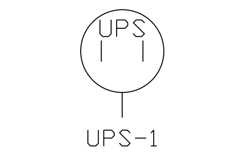 Vista previa del símbolo Socket, UPS supply, bloque HSP_SOCKET_UPS