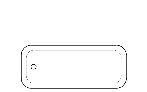 Preview of the Bath, 1.7 m symbol, block HTL_BATH_1700