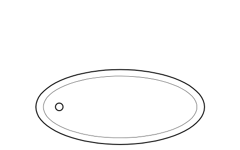 Preview of the Bath, freestanding 1.8 m symbol, block HTL_BATH_1800