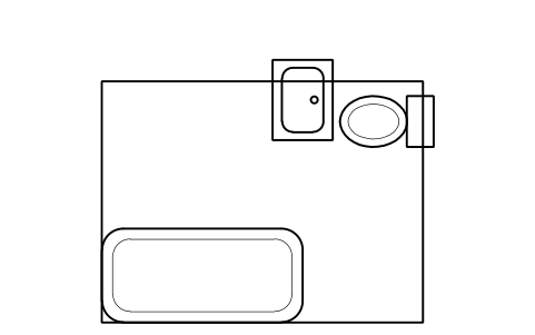 Preview of the Guest bathroom, 2.4 x 1.8 m symbol, block HTL_BATH_VANITY_SET