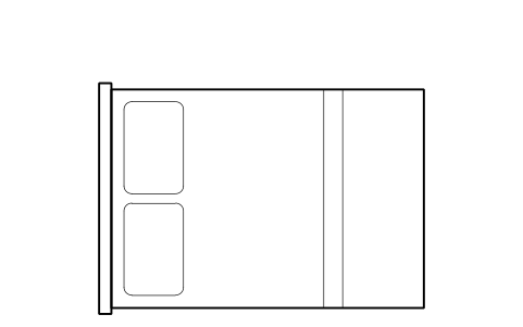Preview of the Double bed, 1.4 m symbol, block HTL_BED_DOUBLE