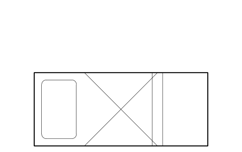 Preview of the Folding extra bed symbol, block HTL_BED_EXTRA