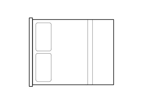 Preview of the Queen bed, 1.6 m symbol, block HTL_BED_QUEEN