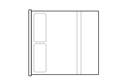 Preview of the Super king bed, 2.0 m symbol, block HTL_BED_SUPERKING
