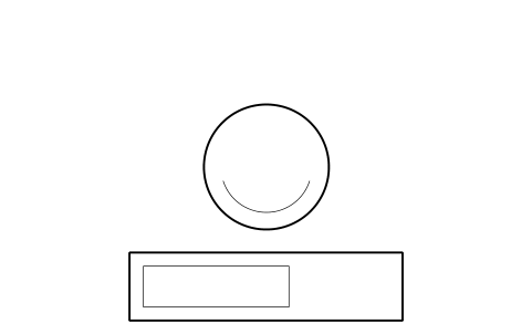 Preview of the Desk with chair symbol, block HTL_DESK_SET